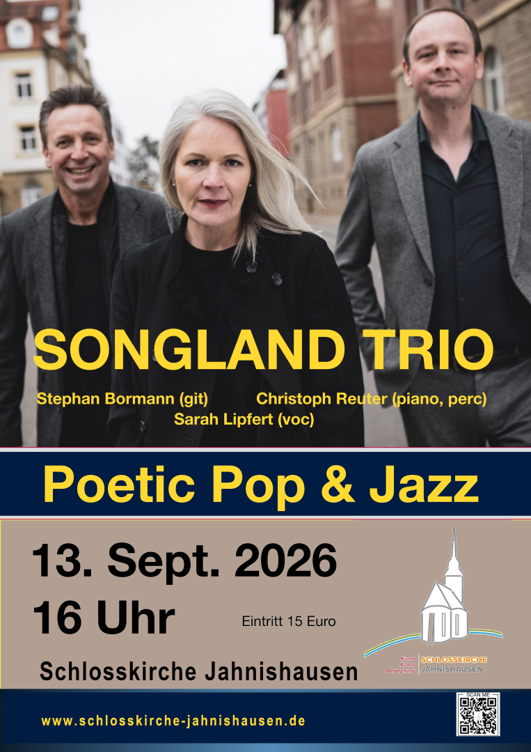 Poetic Pop, Jazz & Soul mit Trio Songland 
